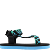 STELLA MCCARTNEY MULTICOLOR SANDALS FOR KIDS WITH LOGO