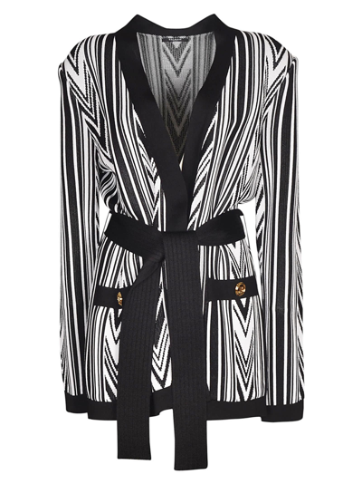 Balmain Belted Waist Cardi-coat