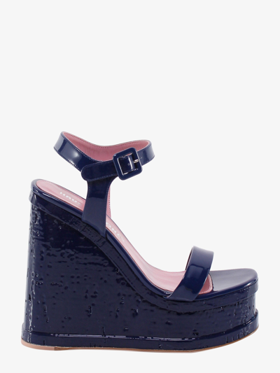 Haus Of Honey Patent Leather Sandals - Atterley In Blue