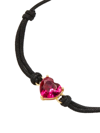Kate Spade January Epoxy & Cord Slider Bracelet In Ruby