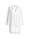 Aurum Bell-sleeve Minidress In White