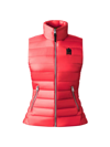 Mackage Karly Sateen Lightweight Down Vest In Red