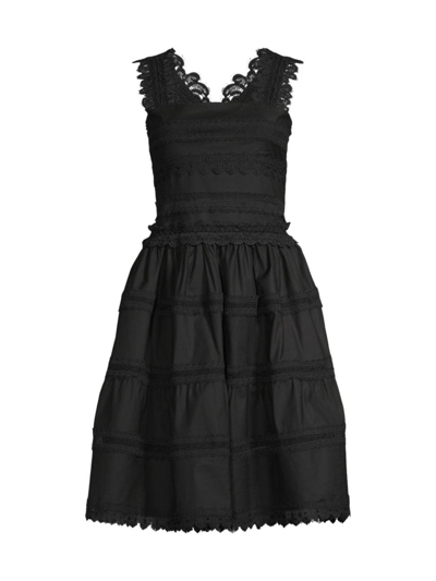 Waimari Maya Cotton Minidress In Black