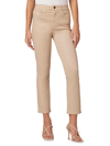 Joe's Jeans The Callie Coated Mid-rise Kick-flare Stretch Jeans In Latte