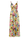 ALICE AND OLIVIA WOMEN'S SAMANTHA FLORAL SURPLICE DRESS
