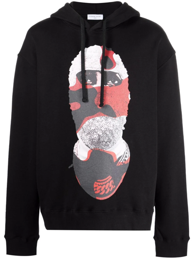 Ih Nom Uh Nit Mask-print Hoodie In Schwarz