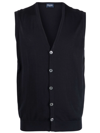 Drumohr Vest With Logo In Blau