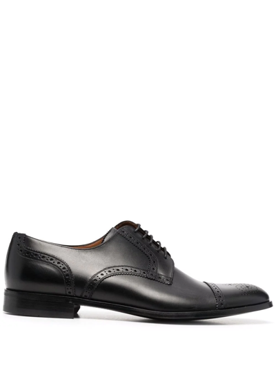 Bally Brogue Lace-up Leather Shoes In Brown
