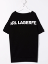 KARL LAGERFELD LOGO-PRINT SWEATSHIRT DRESS