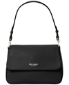 Kate Spade Hudson Pebble Leather Medium Convertible Shoulder Bag In Black