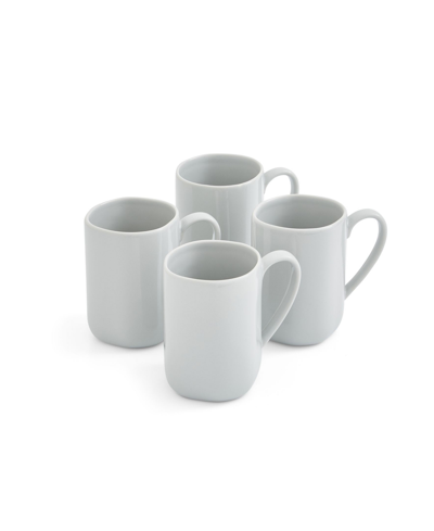 Portmeirion Sophie Conran Arbor Dove Grey Mug, Set Of 4 In Dove Gray