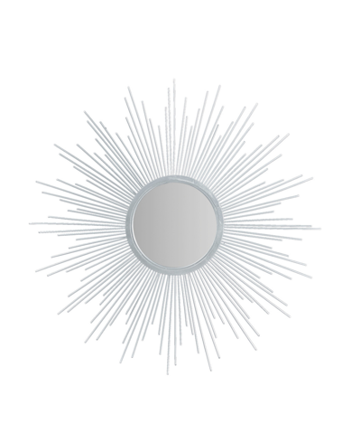 Madison Park Fiore Sunburst Mirror In Silver-tone