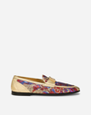 DOLCE & GABBANA MIXED-MATERIAL ARIOSTO SLIPPERS