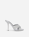 Dolce & Gabbana Keira Crystal-embellished Leather Mules In Multicolor