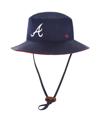 47 Brand Men's '47 Navy Atlanta Braves Panama Pail Bucket Hat