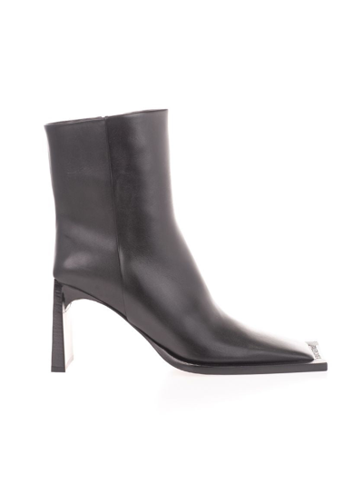 Balenciaga Women's  Black Leather Ankle Boots