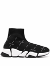 BALENCIAGA BALENCIAGA WOMEN'S BLACK SYNTHETIC FIBERS HI TOP SNEAKERS