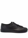 GIVENCHY BLACK LEATHER SNEAKERS