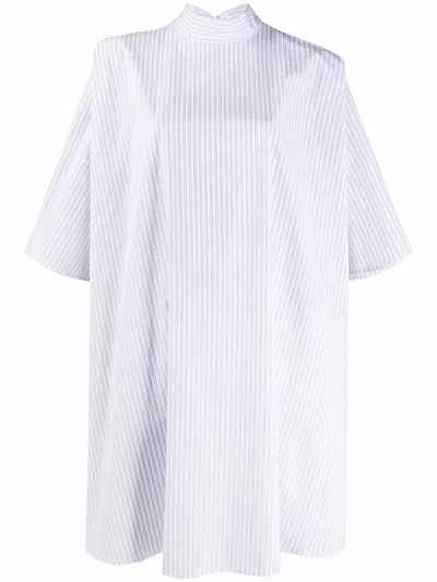 Givenchy Oversized Pinstriped Top In White