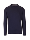Loro Piana Lightweight Wool-blend Crewneck Sweater In Blue