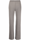 Off-white Arrow-waistband Trousers In Grey