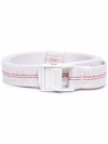 Off-white Buckle-fastening Industrial Belt In White