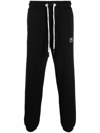 Palm Angels Logo-patch Drawstring Track Pants In Black