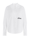 PALM ANGELS PALM ANGELS WOMEN'S WHITE COTTON SHIRT