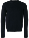 Prada Brand-plaque Relaxed-fit Cotton-jersey Sweatshirt In Blue