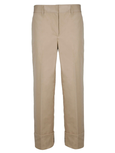 Prada Women's Beige Cotton Pants