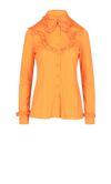 PRADA PRADA WOMEN'S ORANGE VISCOSE SHIRT