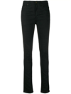 Saint Laurent Concealed Buttoned Trousers In Black
