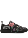 VALENTINO GARAVANI BLACK LEATHER SNEAKERS