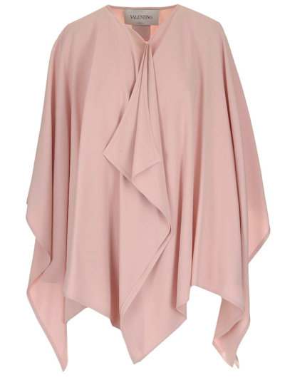Valentino Women's  Pink Other Materials Poncho