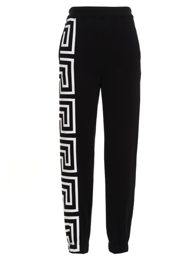 Versace Women's  Black Other Materials Joggers