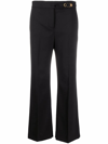 VERSACE VERSACE WOMEN'S BLACK WOOL PANTS