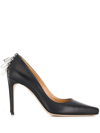 DSQUARED2 DSQUARED WOMEN'S BLACK LEATHER PUMPS