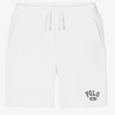 Polo Ralph Lauren Babies' Boys White Logo Shorts