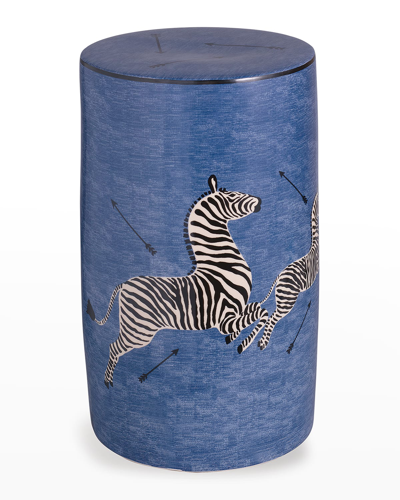 Port 68 Zebra Blue Garden Seat