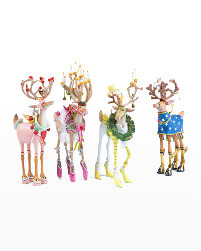 Patience Brewster Dash Away Reindeer Ornament Set (b)