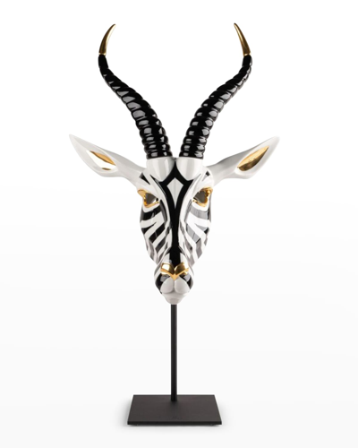 Lladrò Antelope Mask In 黑色,金色