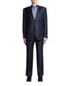 ZEGNA MEN'S WOOL TIC-WEAVE SUIT