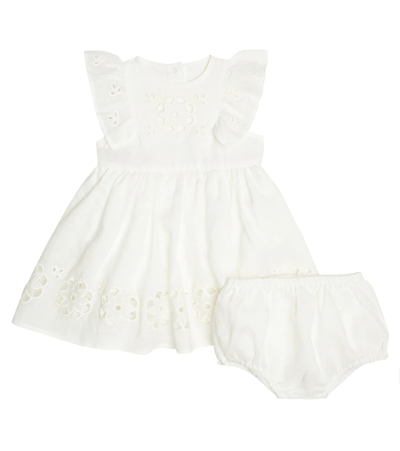 Stella Mccartney Baby Dress And Bloomers Set In White