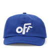 OFF-WHITE LOGO COTTON BASEBALL CAP