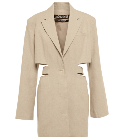 Jacquemus La Robe Bari Blazer Mini Dress In 150