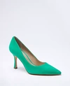 Ann Taylor Mila Suede Pumps In Bright Jade