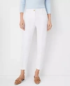 Ann Taylor The Cotton Crop Pant - Curvy Fit In White
