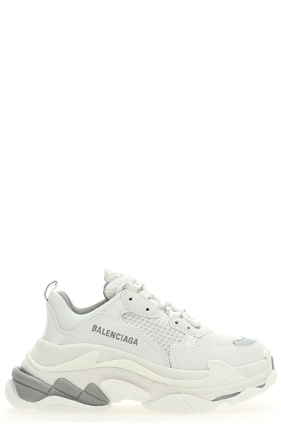 Balenciaga Triple S Low Top Sneaker In White