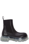 RICK OWENS RICK OWENS BOZO ROUND TOE TRACTOR BOOTS