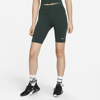 Nike Women's  Sportswear Essential Mid-rise 10" Biker Shorts In Green